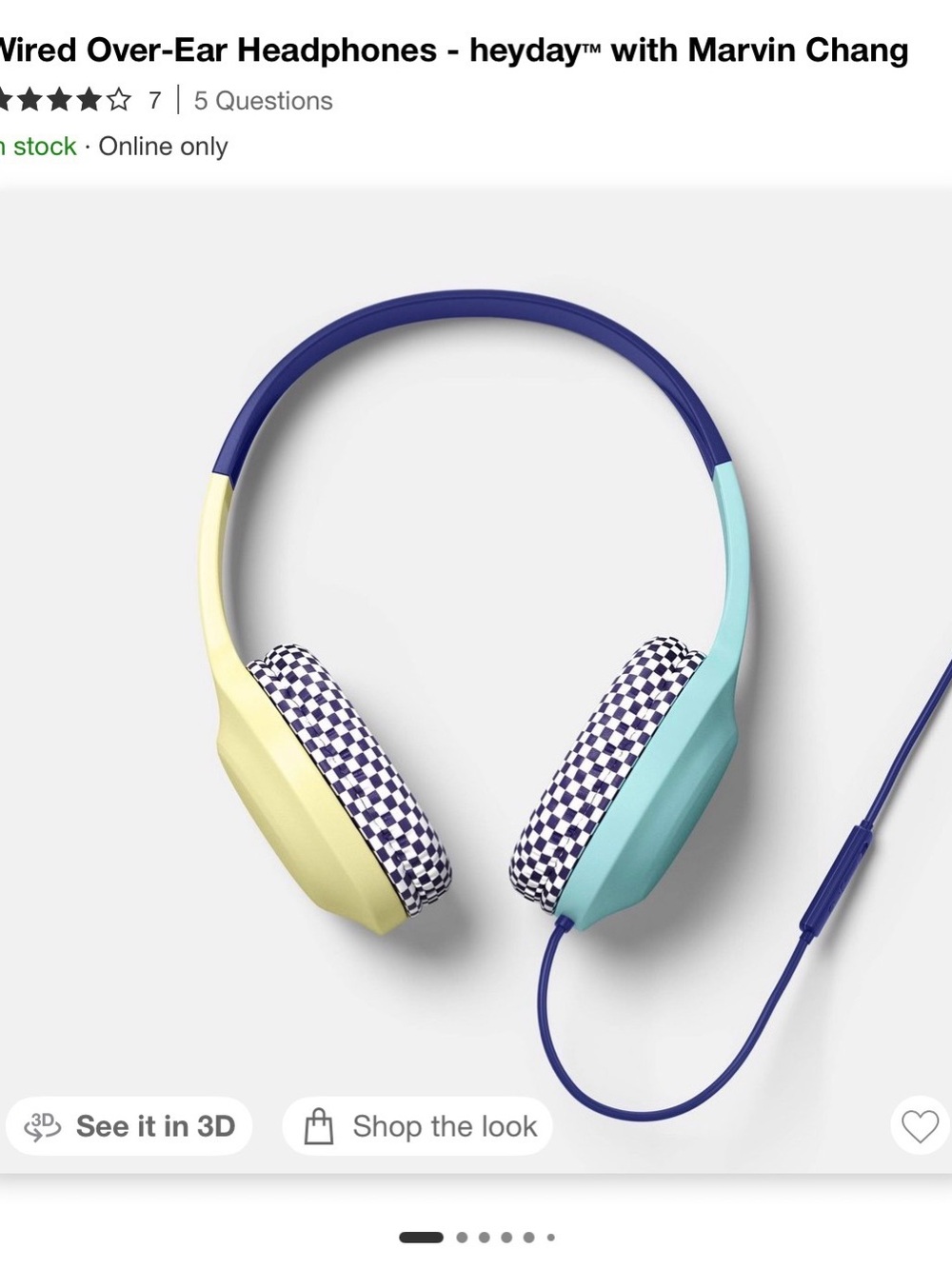 heyday Artist Series Headphones with Marvin Chang - built in microphone